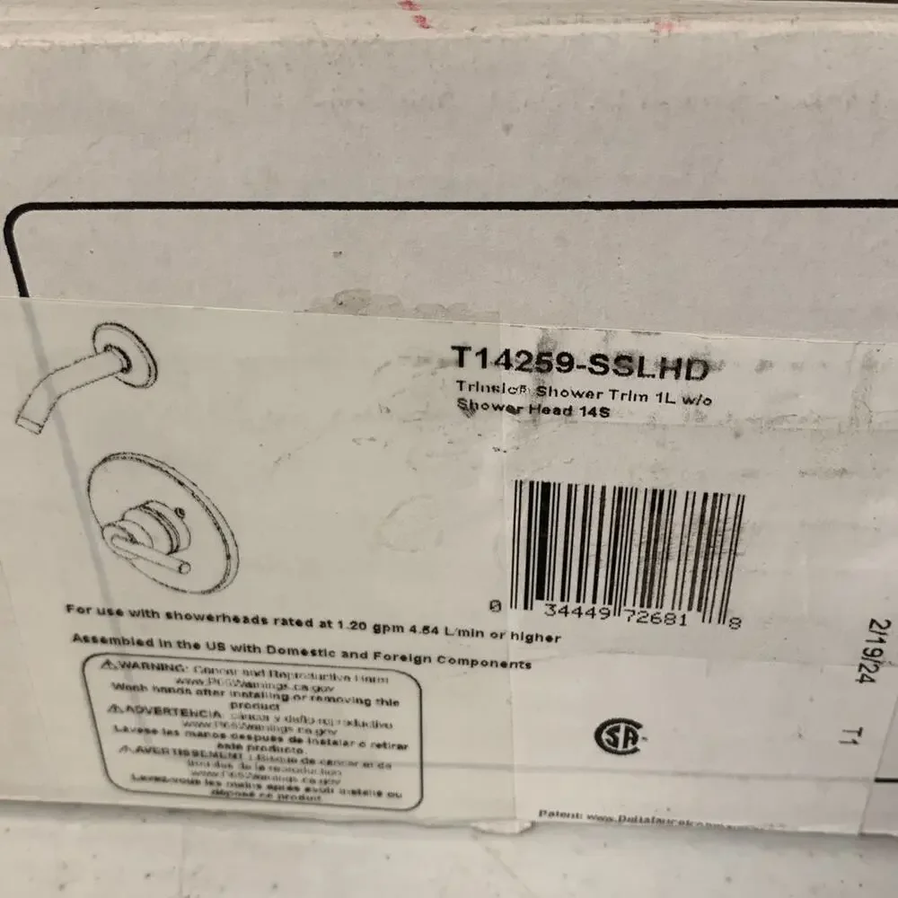 Delta Trinsic Monitor 14 Series Shower Trim - Less Head in Stainless
